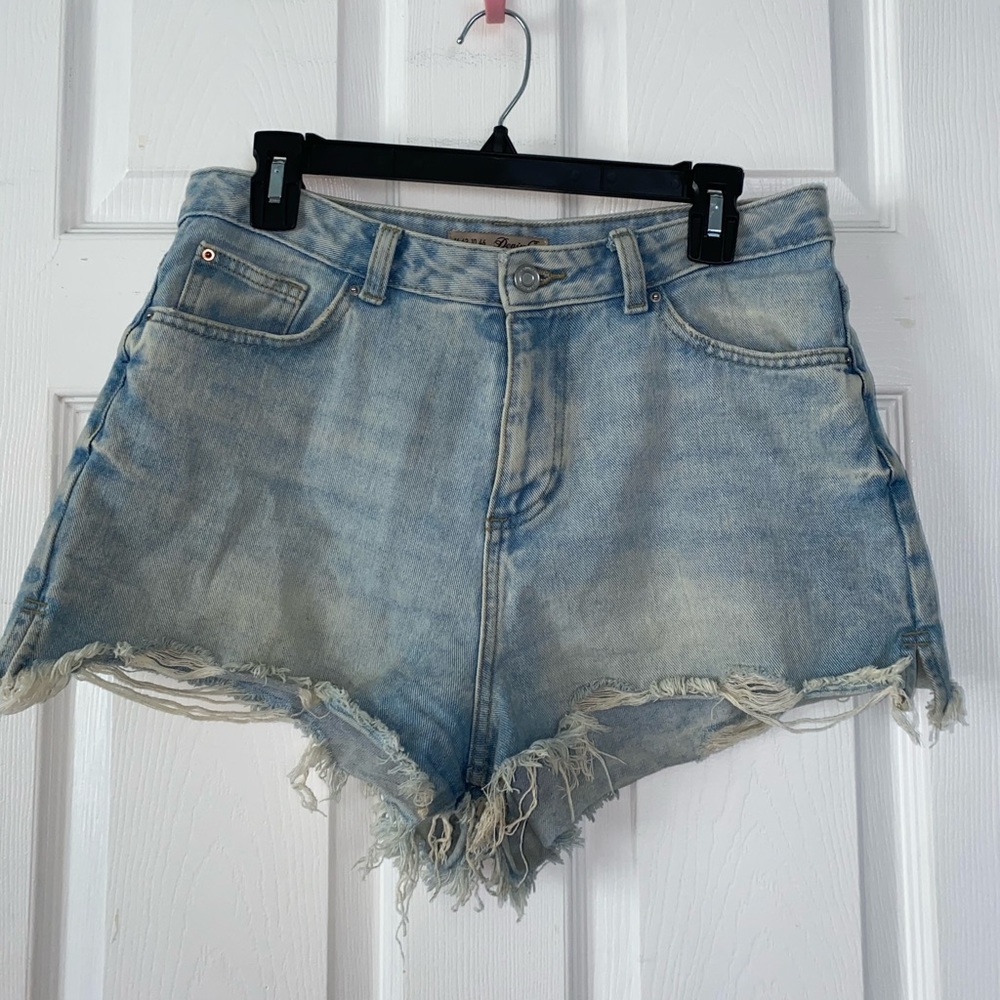 Ripped Jean Shorts